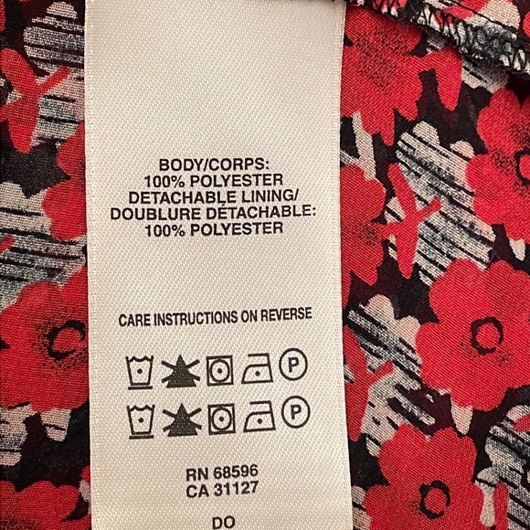 DKNYC Woman’s Sheet Flowered Tunic Size Small - Picture 9 of 10